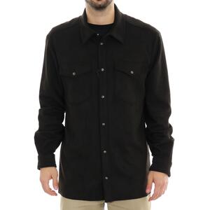 CAMICIA SCAMOSCIATA BERNA NERO